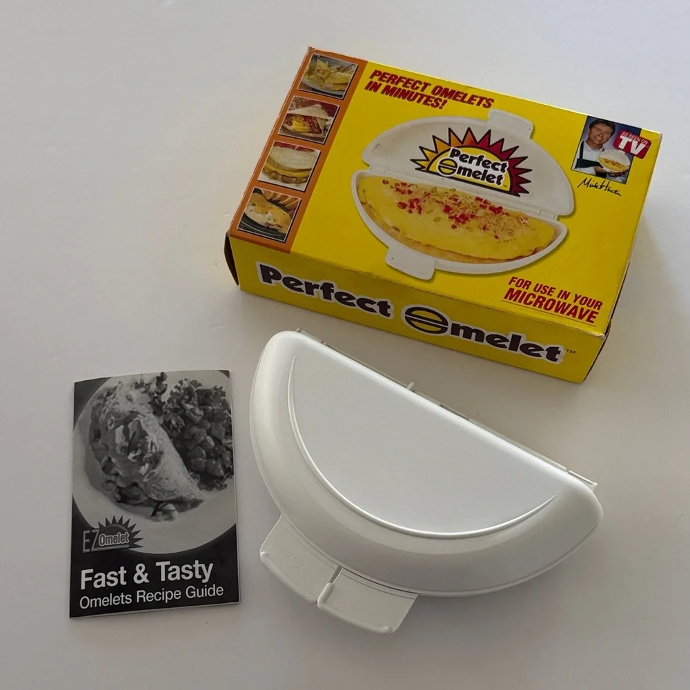 Perfect Omelet Microwave Egg Cooker As Seen On TV Retro Vintage Kitchen 1990’s